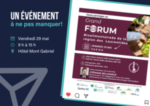 Read more about the article Grand Forum bioalimentaire de la région des Laurentides